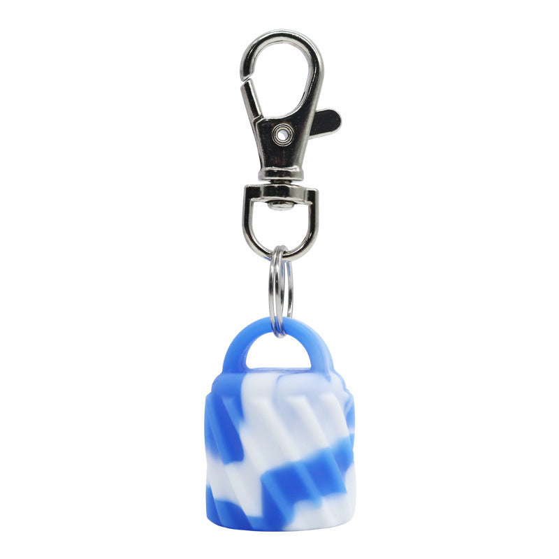 Silicone Universal Lip Gloss Keychain Silicone Cap Lipstick Cover