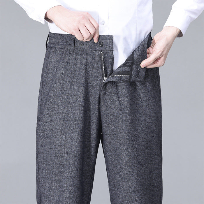 Mens Business High-Waisted Fashionable Casual Pants