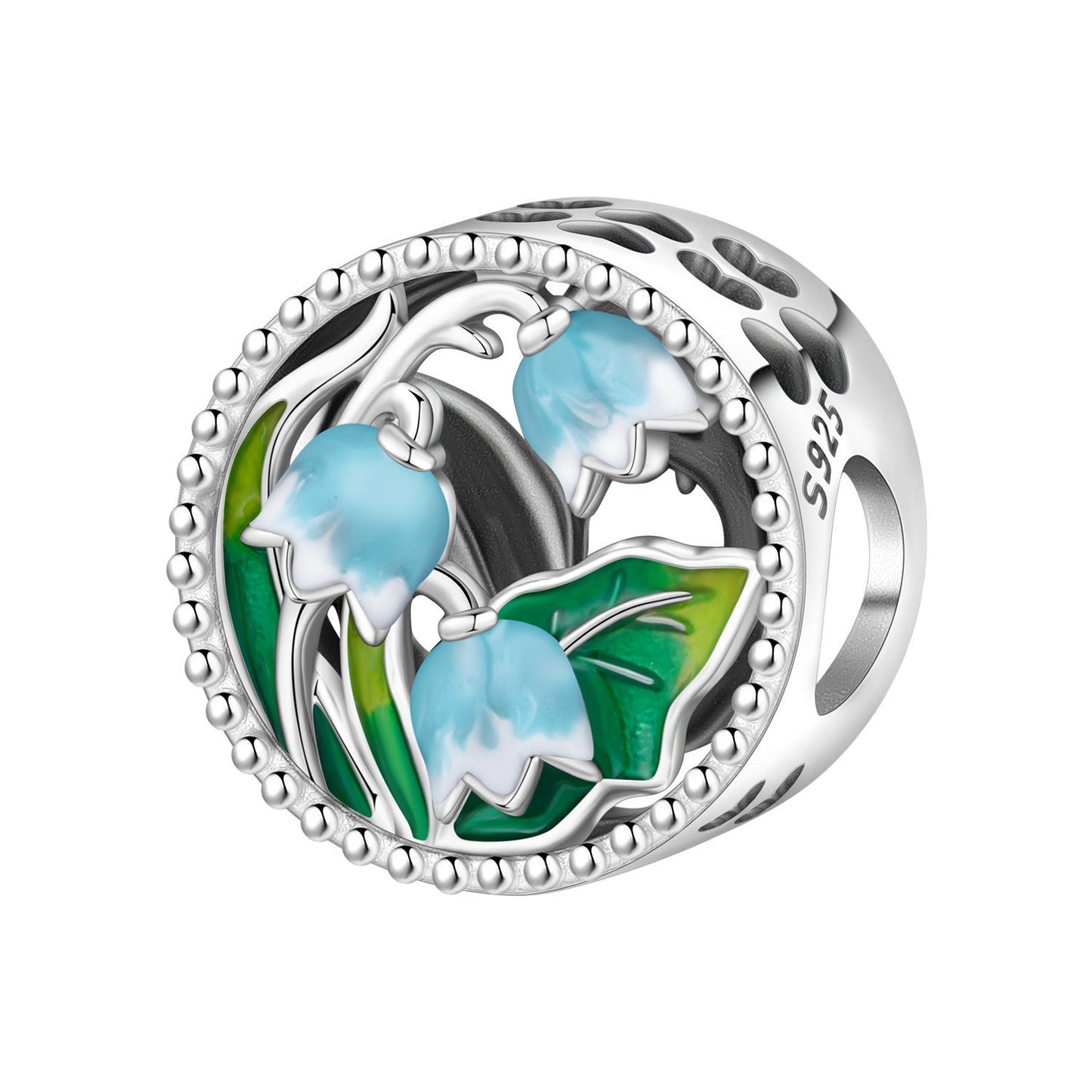 Lily Of The Valley Iris And Spinning Flower DIY Bracelet Pendant Accessories