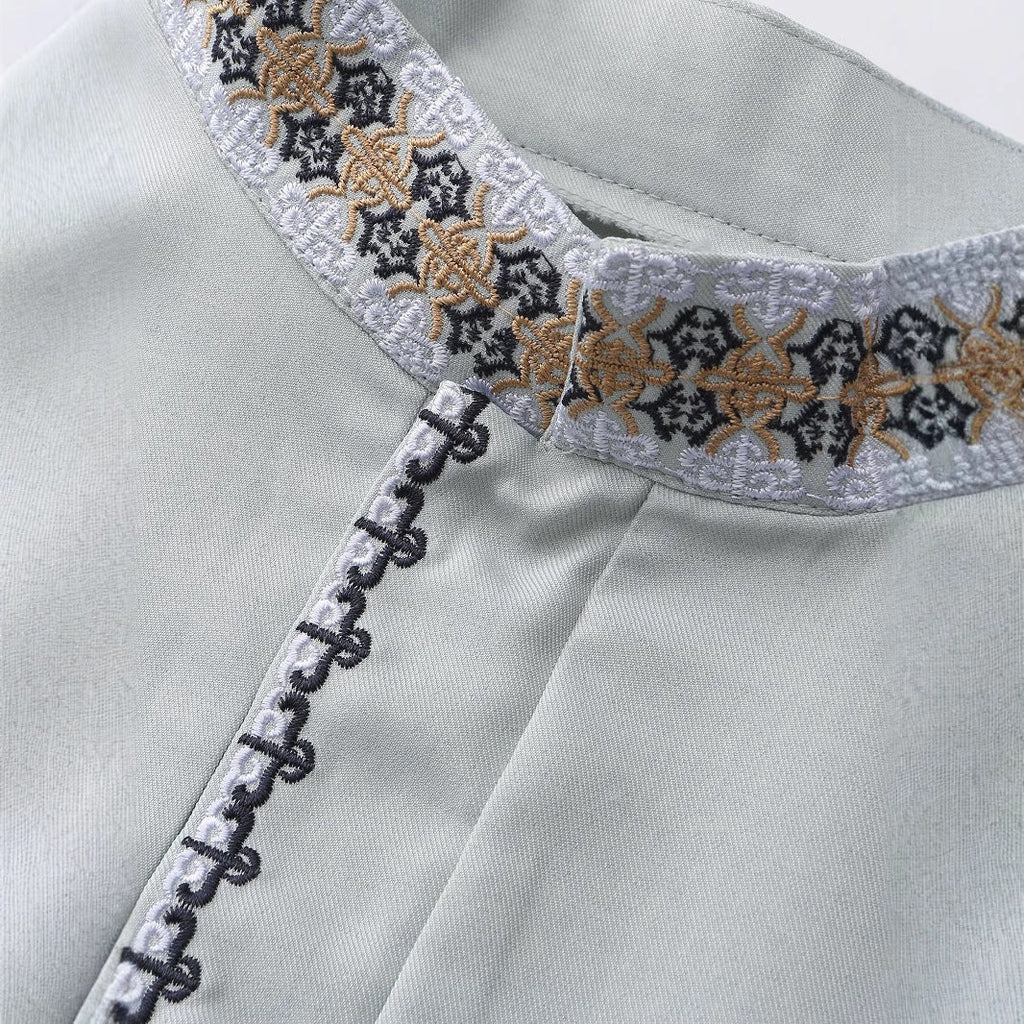 Muslim Men's Clothing Loose Lapel Fashion Robe