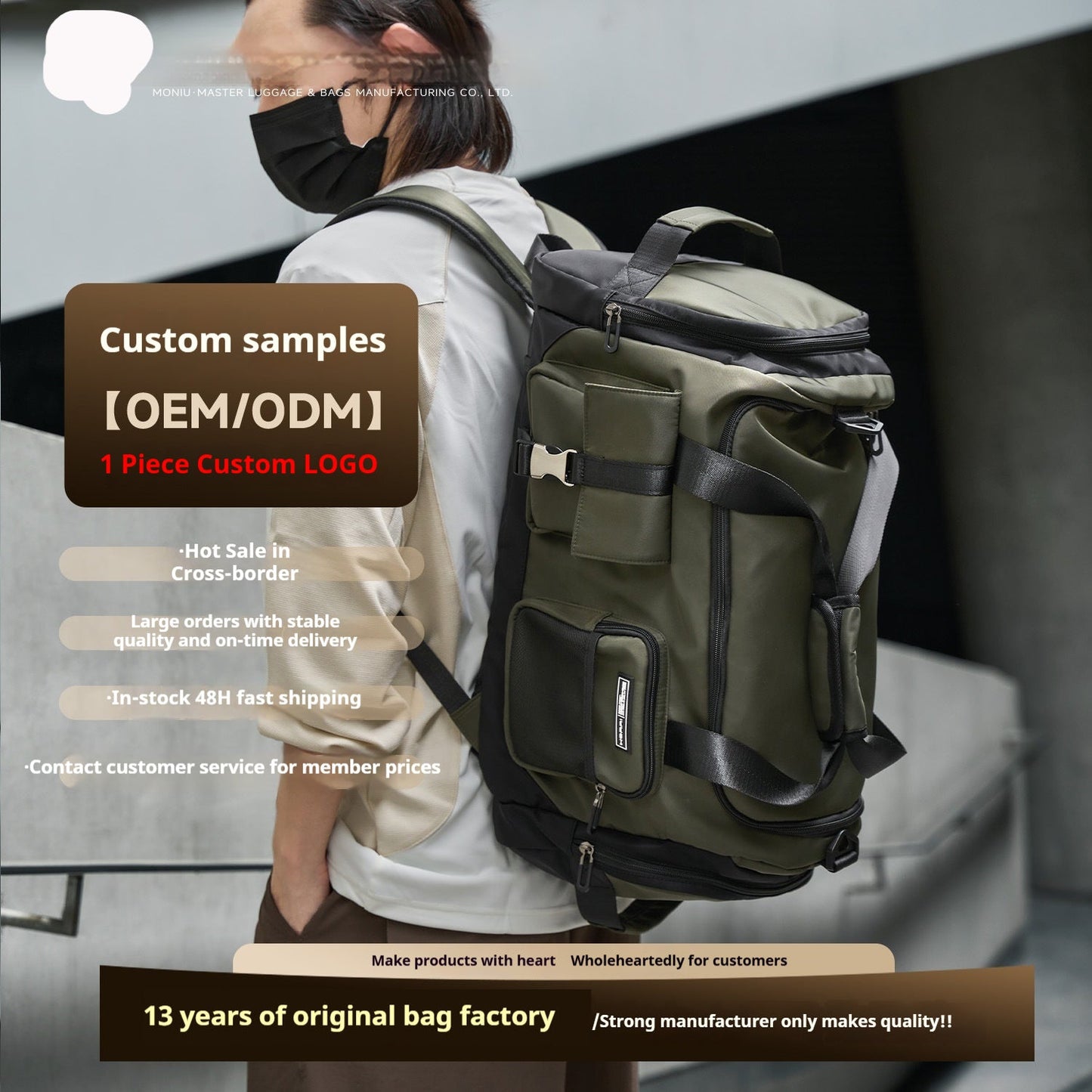 Mens Shoulder Bag Large Capacity For Fitness