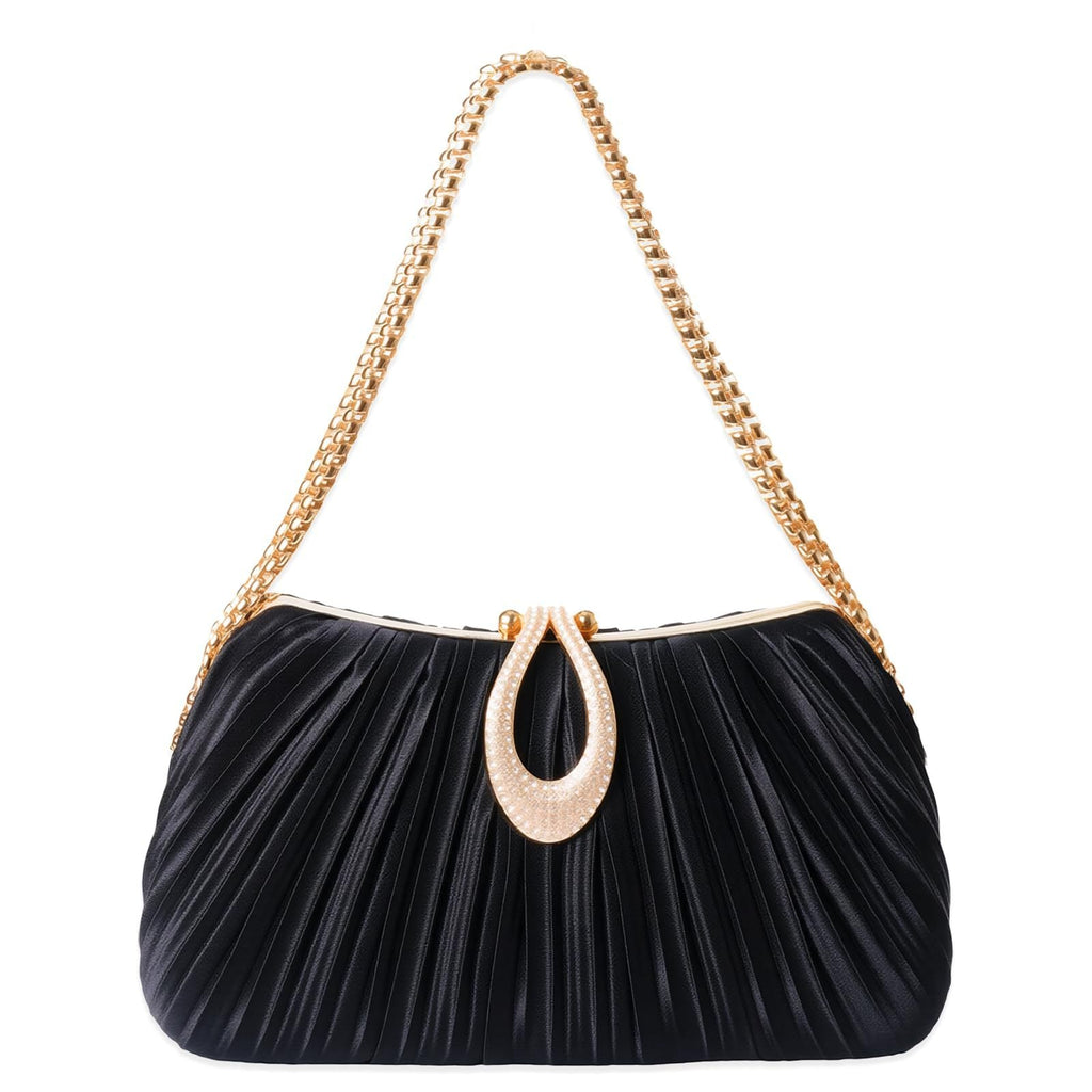 New Satin Pleated Evening Bag For Women