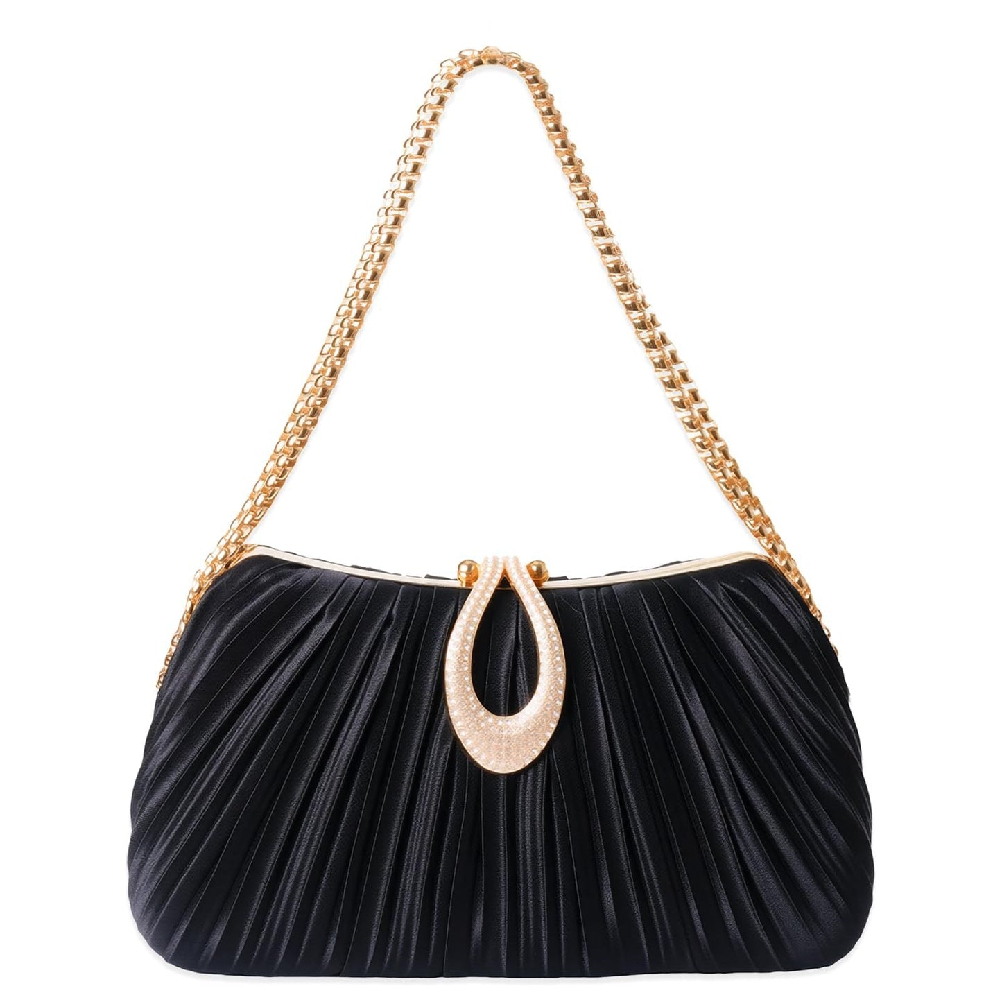 New Satin Pleated Evening Bag For Women