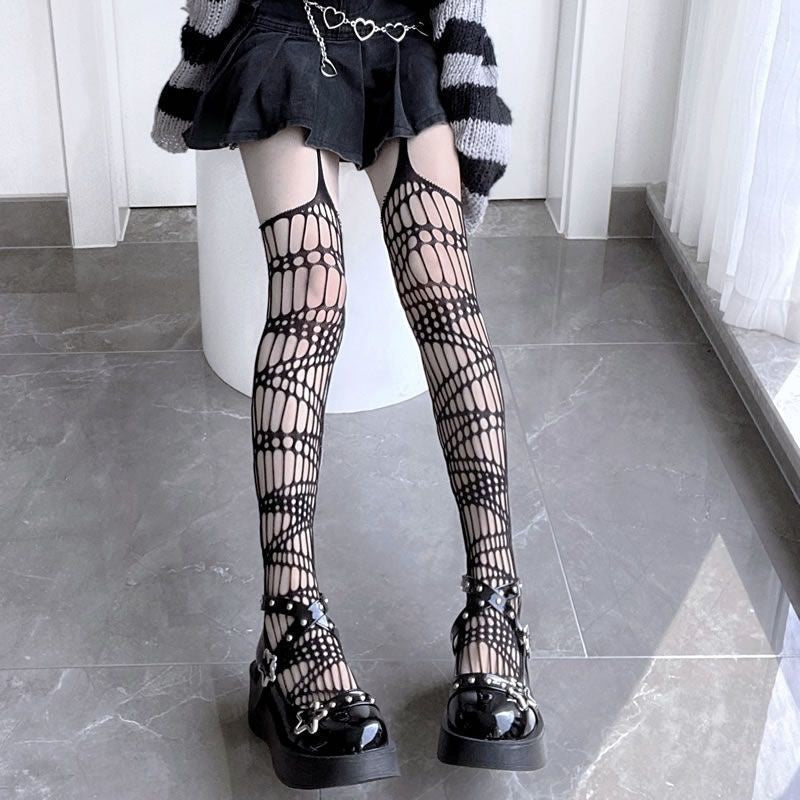 Lady's Irregular Over-the-Knee Garter Stockings
