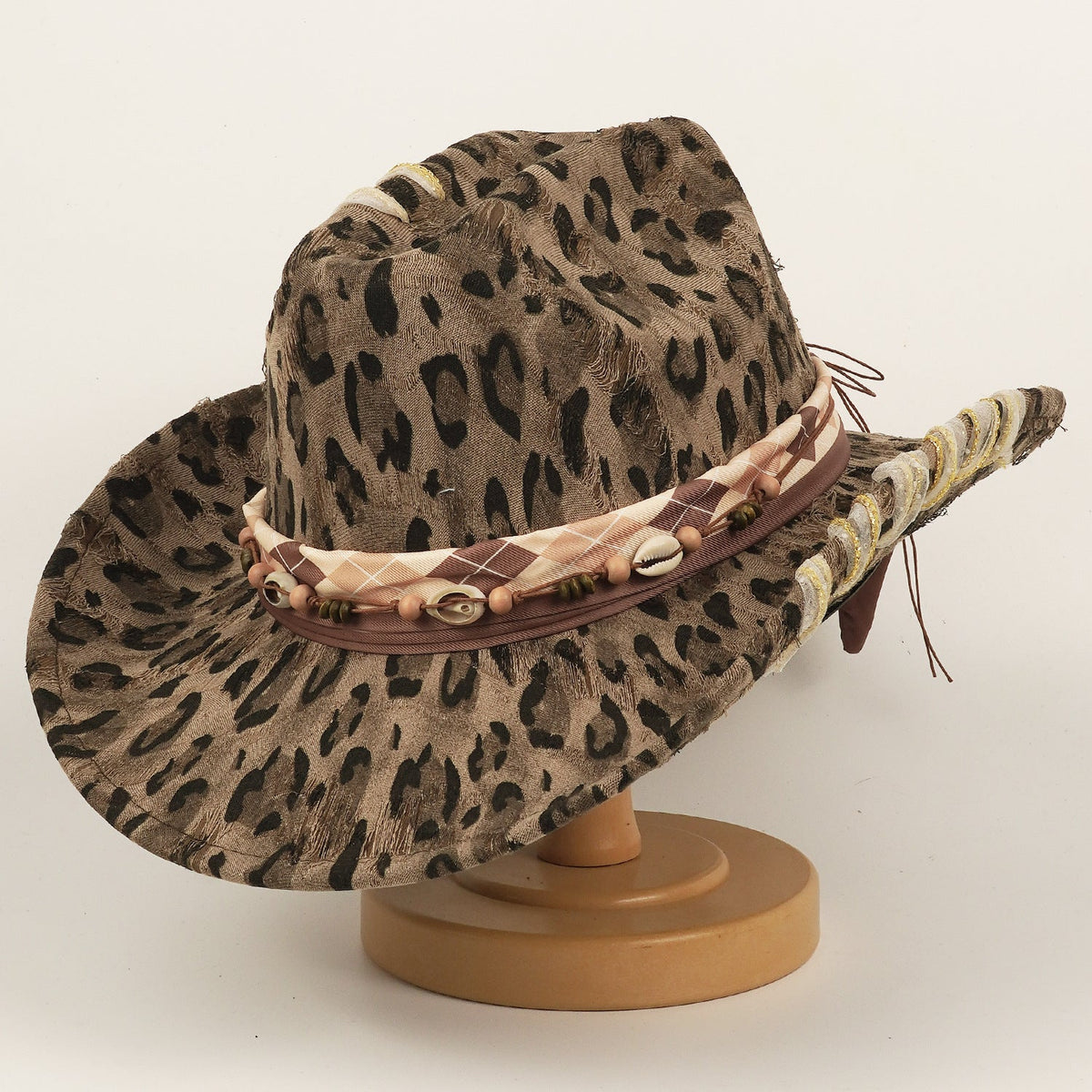 Leopard-print Hat Western Cowboy Hat, Sun Hat, Top Hat