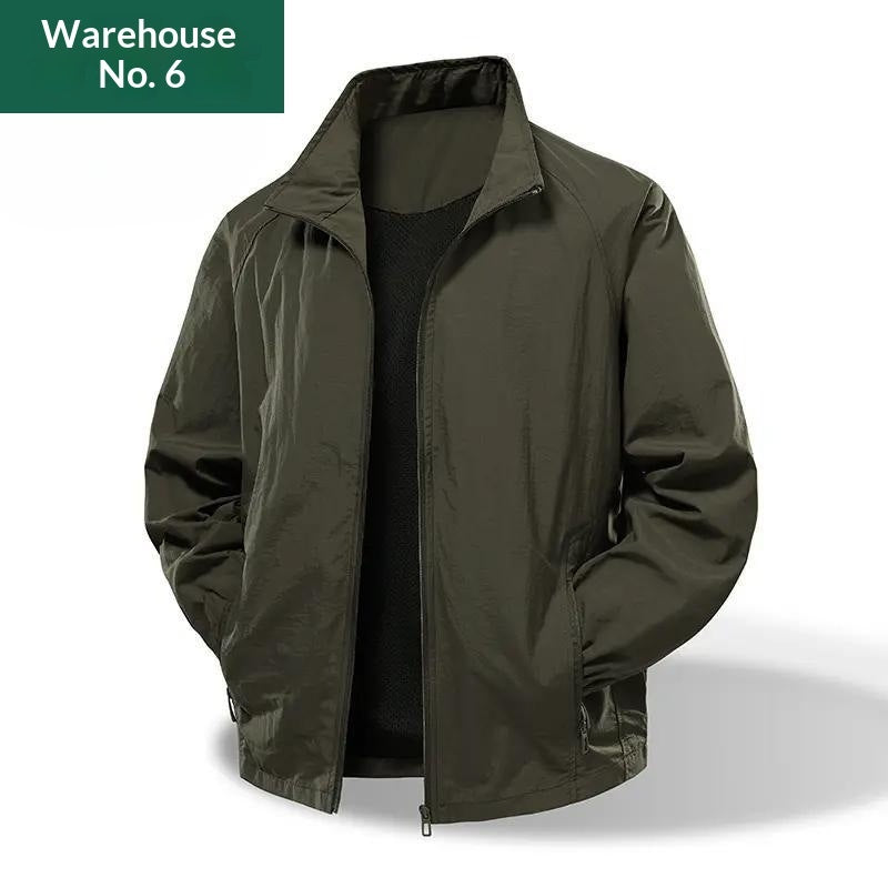 Versatile Loose-fit Stand-collar Jacket American-style Water-repellent