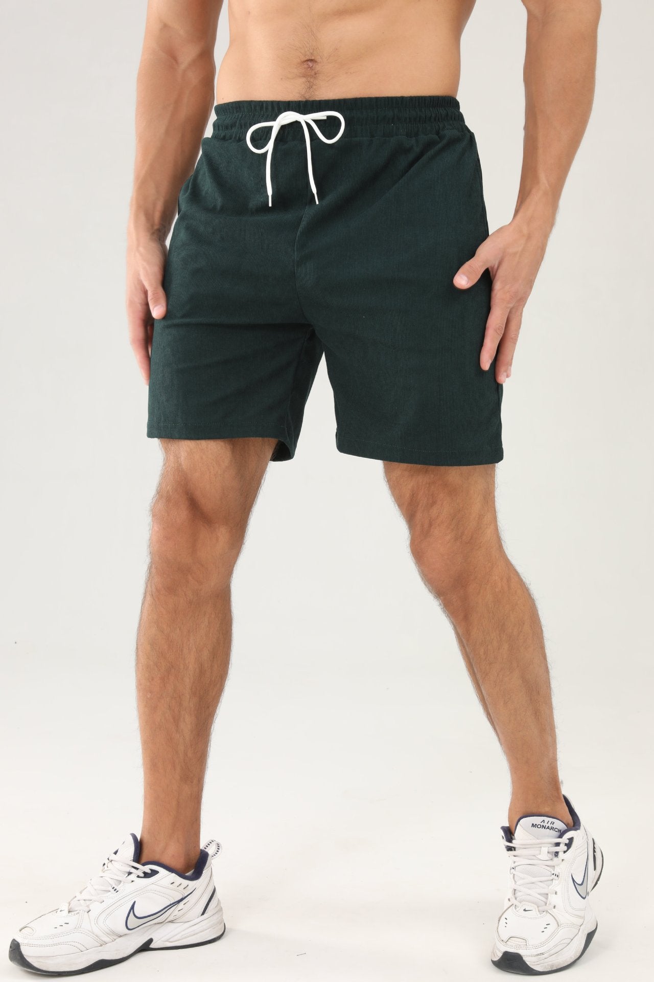 Corduroy Minimalist Mens Shorts Casual Pants