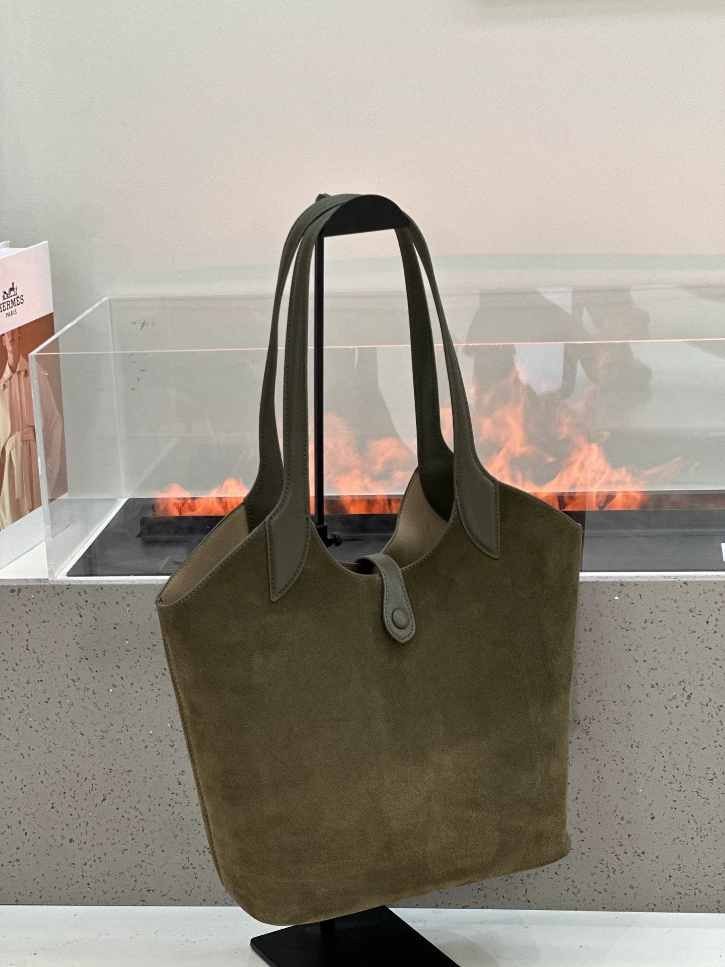 Minimalist High-end Style Basket Bag, New Autumn And Winter Genuine Leather Women's Bag, Roomy Shoulder Bucket Bag For Commuting