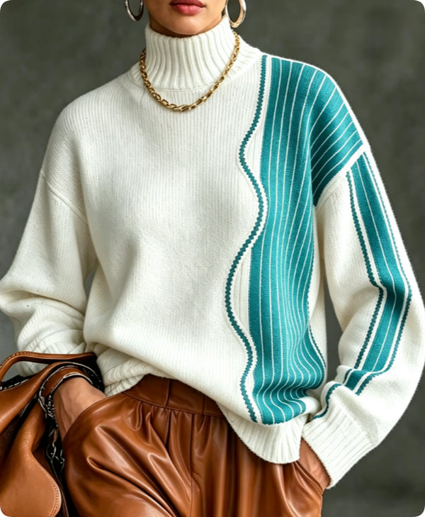 Womens Plus-Size Loose Sweater