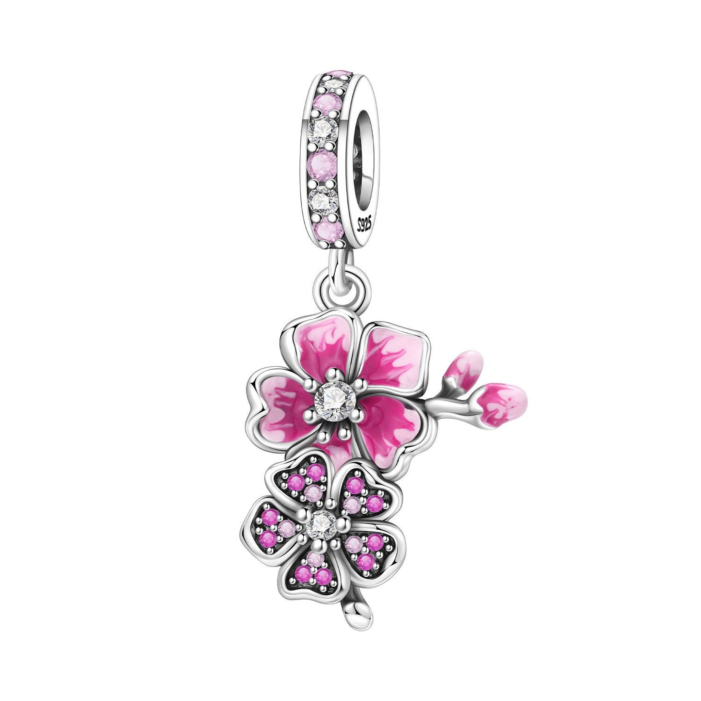 Lily Of The Valley Iris And Spinning Flower DIY Bracelet Pendant Accessories