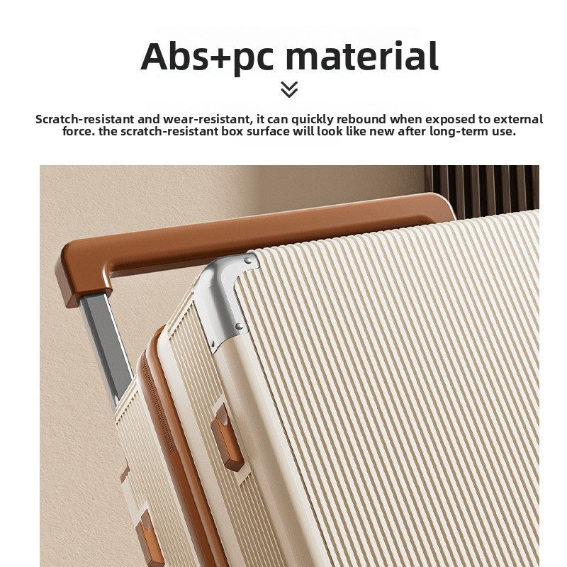 20 Inch 24 Inch Wide Handle Luggage, Silent Rotating Wheel Travel Luggage, Durable Password Lock Carry On Luggage