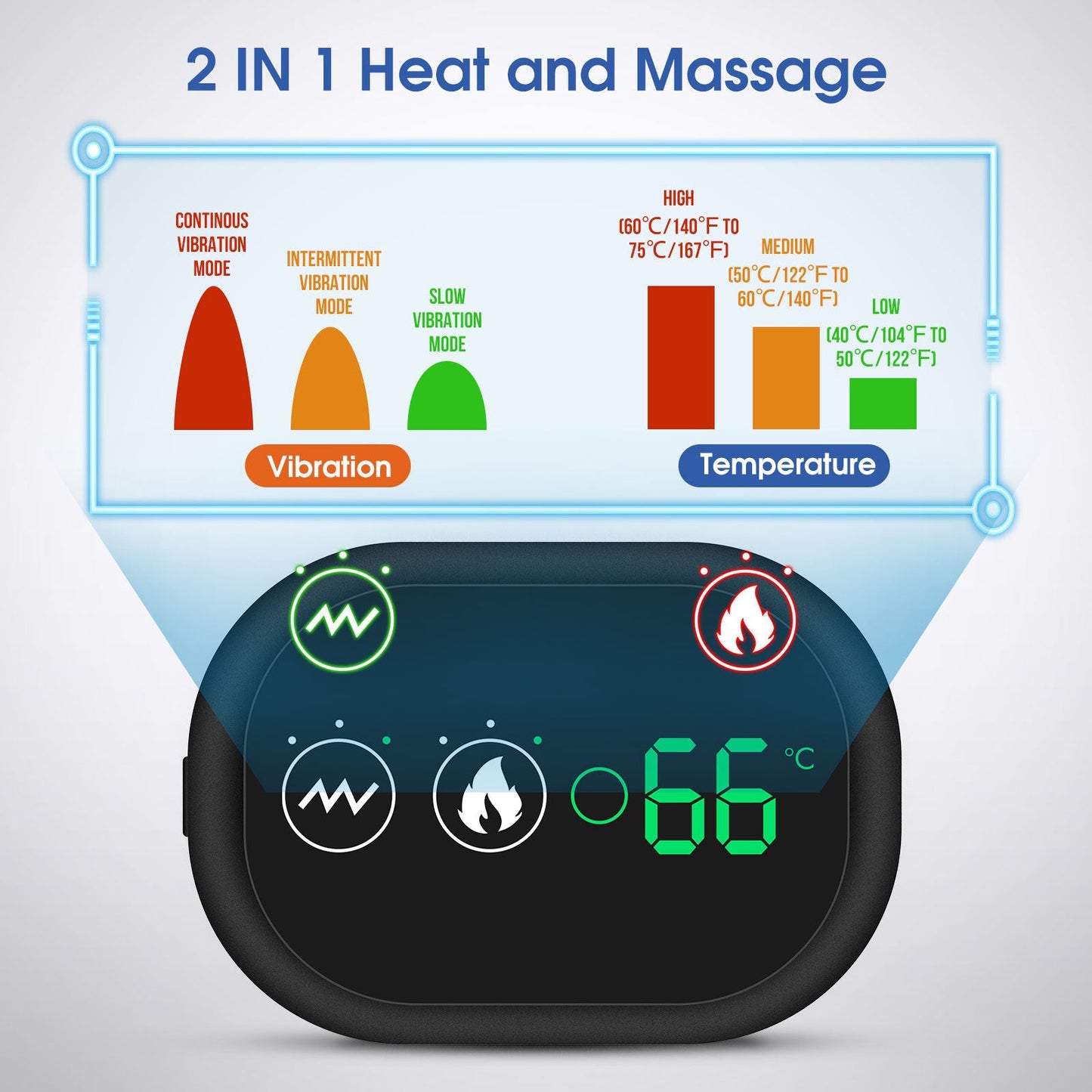 USB Rechargeable Convenient Electric Heating Shoulder Massage Heated Back Shoulder Brace Adjustable Heating Shoulder Massage Belt For Arm Muscle Relaxation