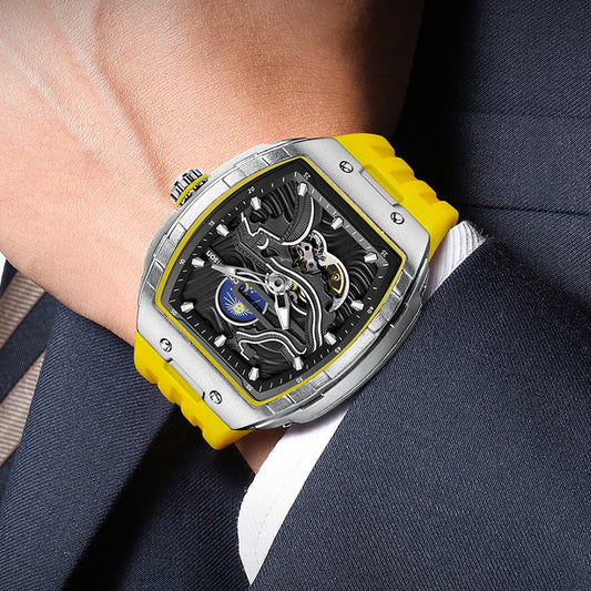 Men's Luminous Waterproof Skeleton Watch