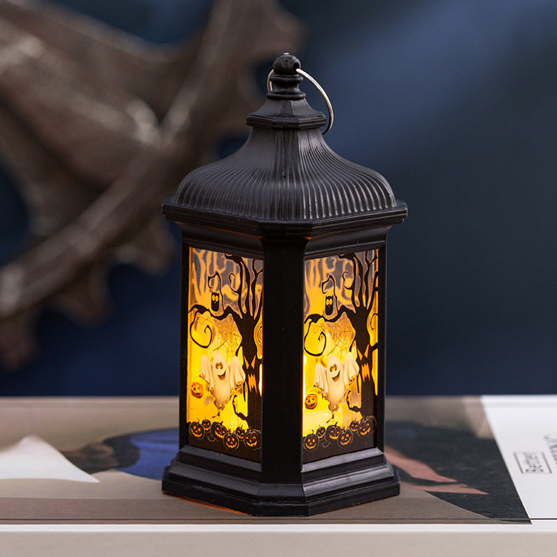 Halloween Decorations Children's Portable Pumpkin Lantern Halloween Ornaments Halloween Pendant Wind Lantern Props
