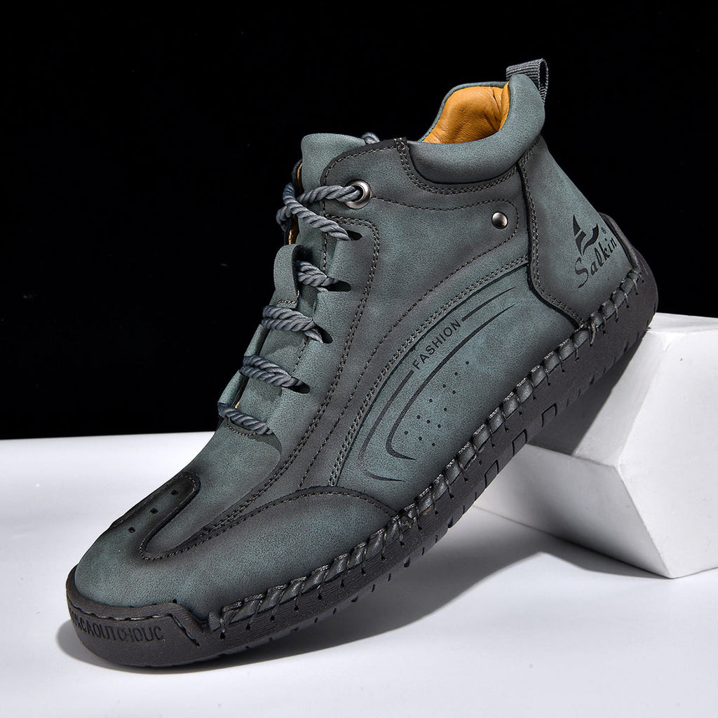 Plus-size Mens Fashion With Hand-stitched Soles