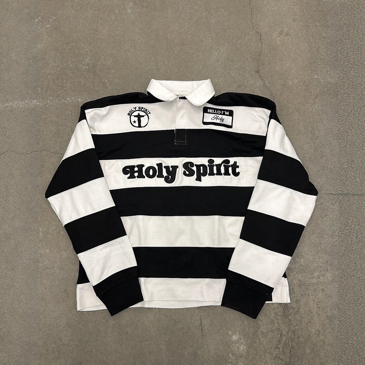 Retro Striped T-shirt With Letter Embroidery Top