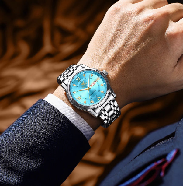 Roman Scale Fashion Calendar Quartz Watch Waterproof Ladies