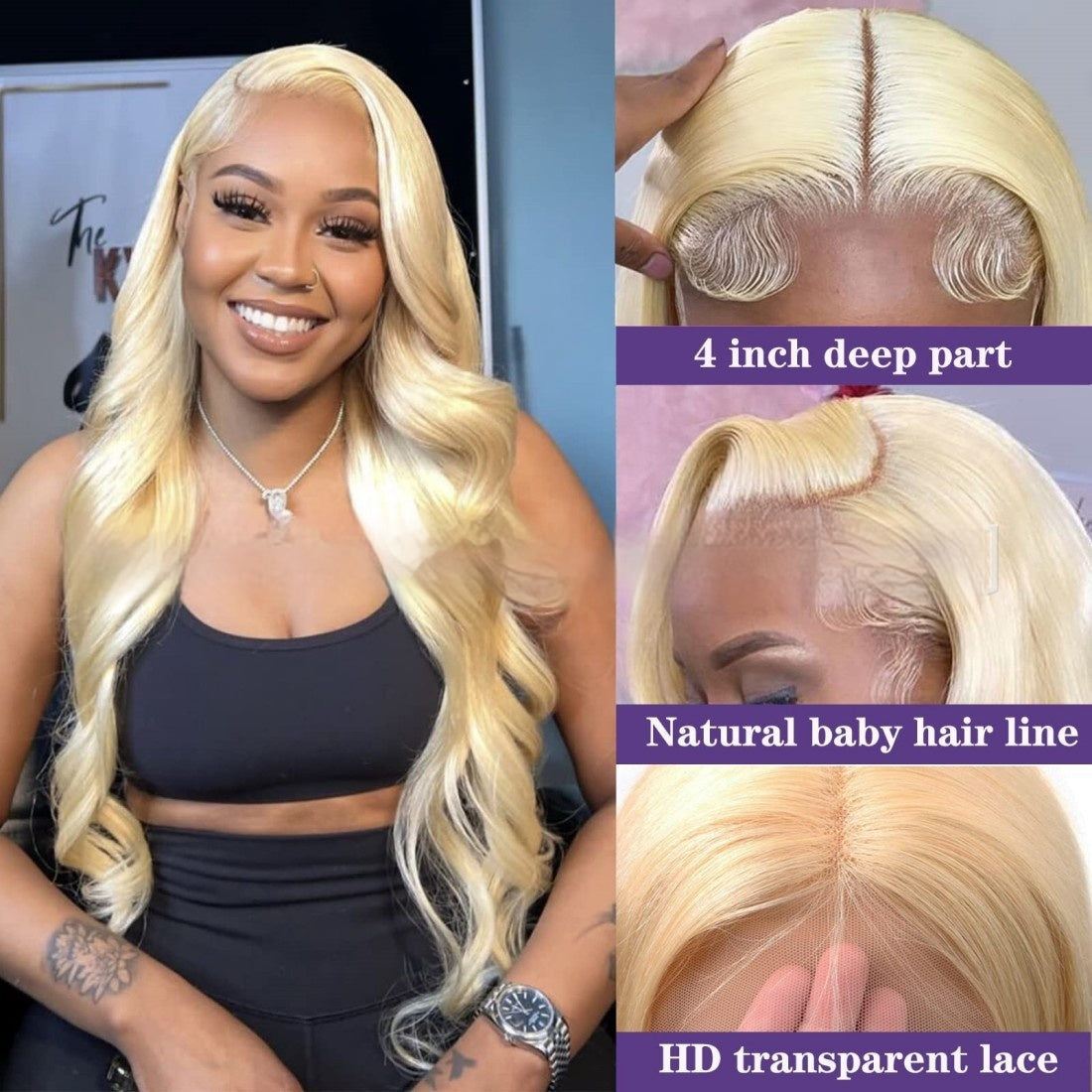 Full Human Hair Wig Headgear