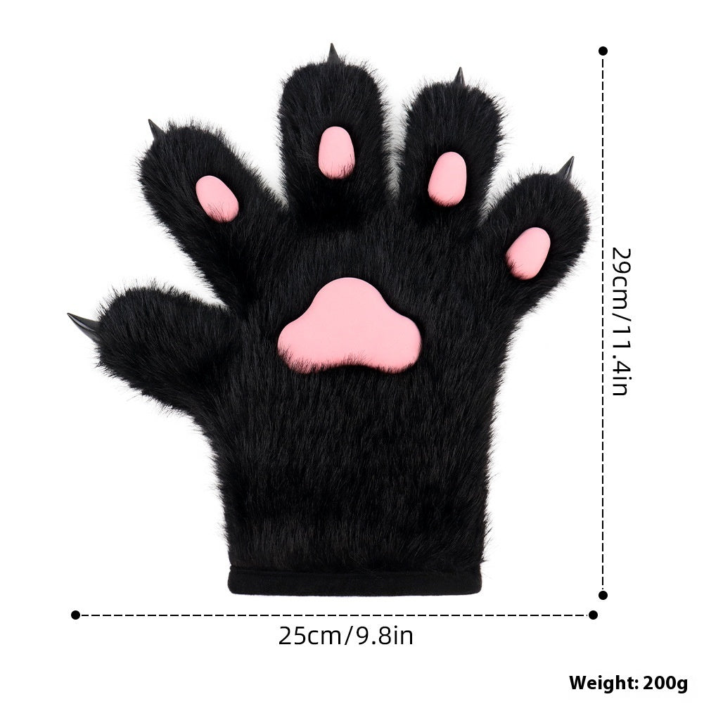 Handmade Cat's Paw Gloves Plush Meat Pad Cat Palm Props