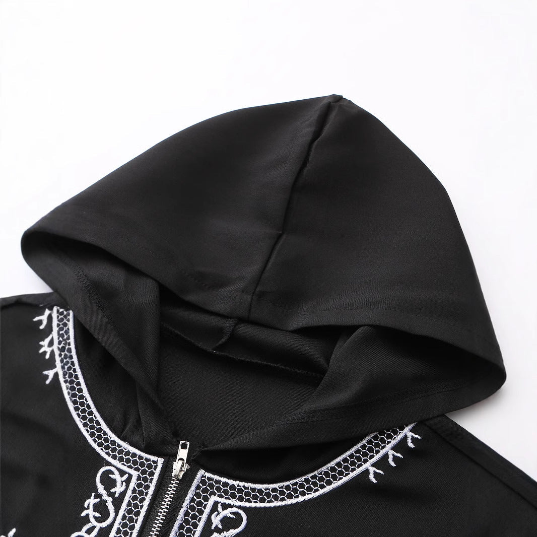New Men's Loose Hooded Robe