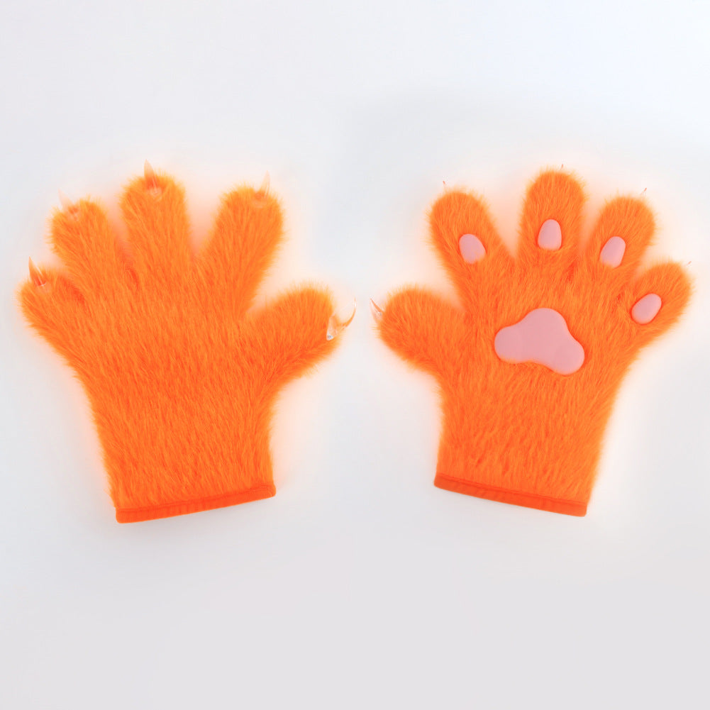 Handmade Cat's Paw Gloves Plush Meat Pad Cat Palm Props
