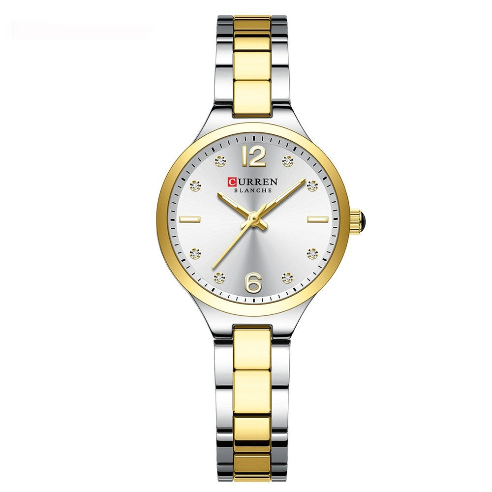 Simple Small Dial Waterproof Quartz Womens Watch