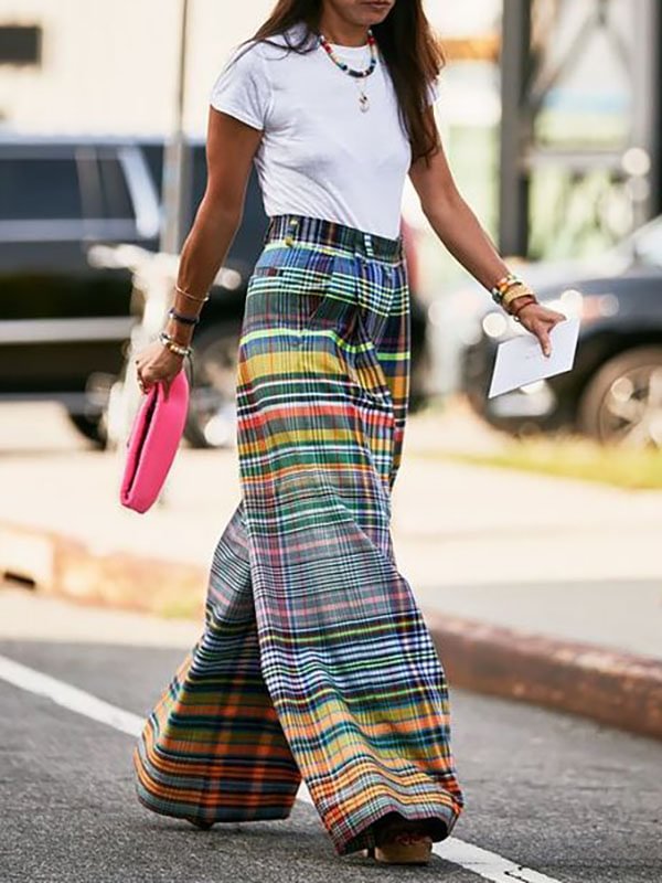 Ladies New Fashion Loose Street Trendy Straight Casual Pants