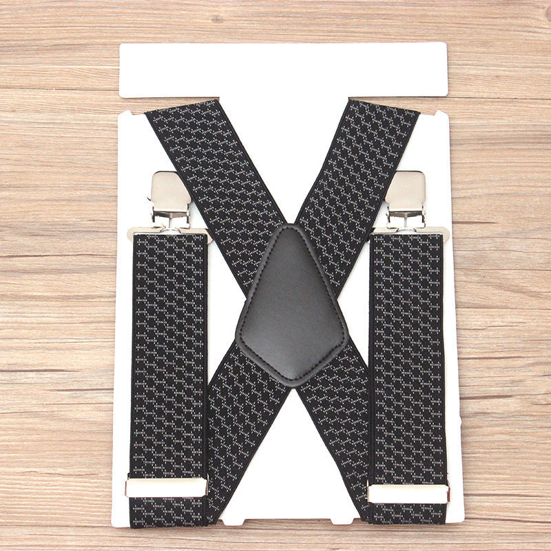 Mens Elastic Wide And Thick Suspenders