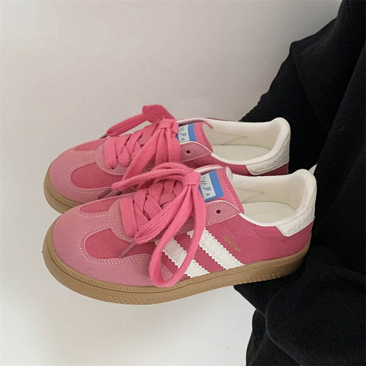 Retro Casual White Sneakers For Womenversatile And Perfect For Sports