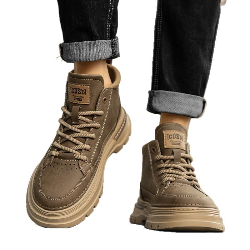 British-style Retro High-top Casual Shoes For Men