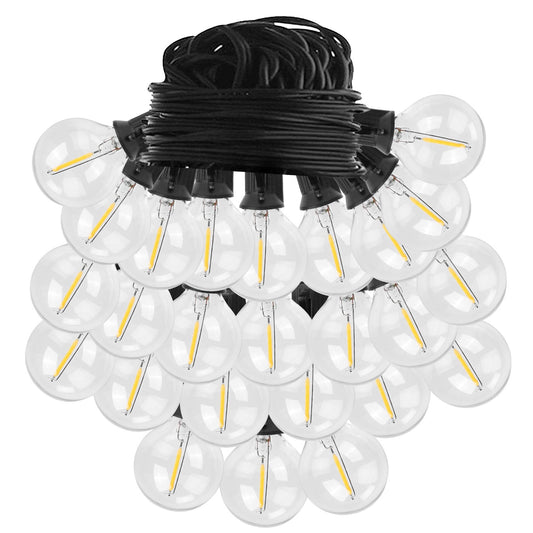 25FT Dekorative Globus-Lichterkette Outdoor Indoor 25 Glühbirnen Lichterketten Lichterketten für Garten Rasen Terrasse Café Party