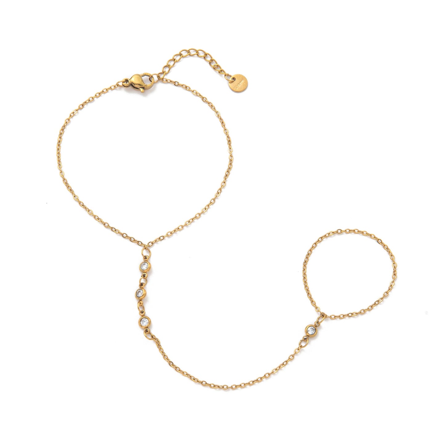 Womens Fashionable Stainless Steel Beaded Bracelet