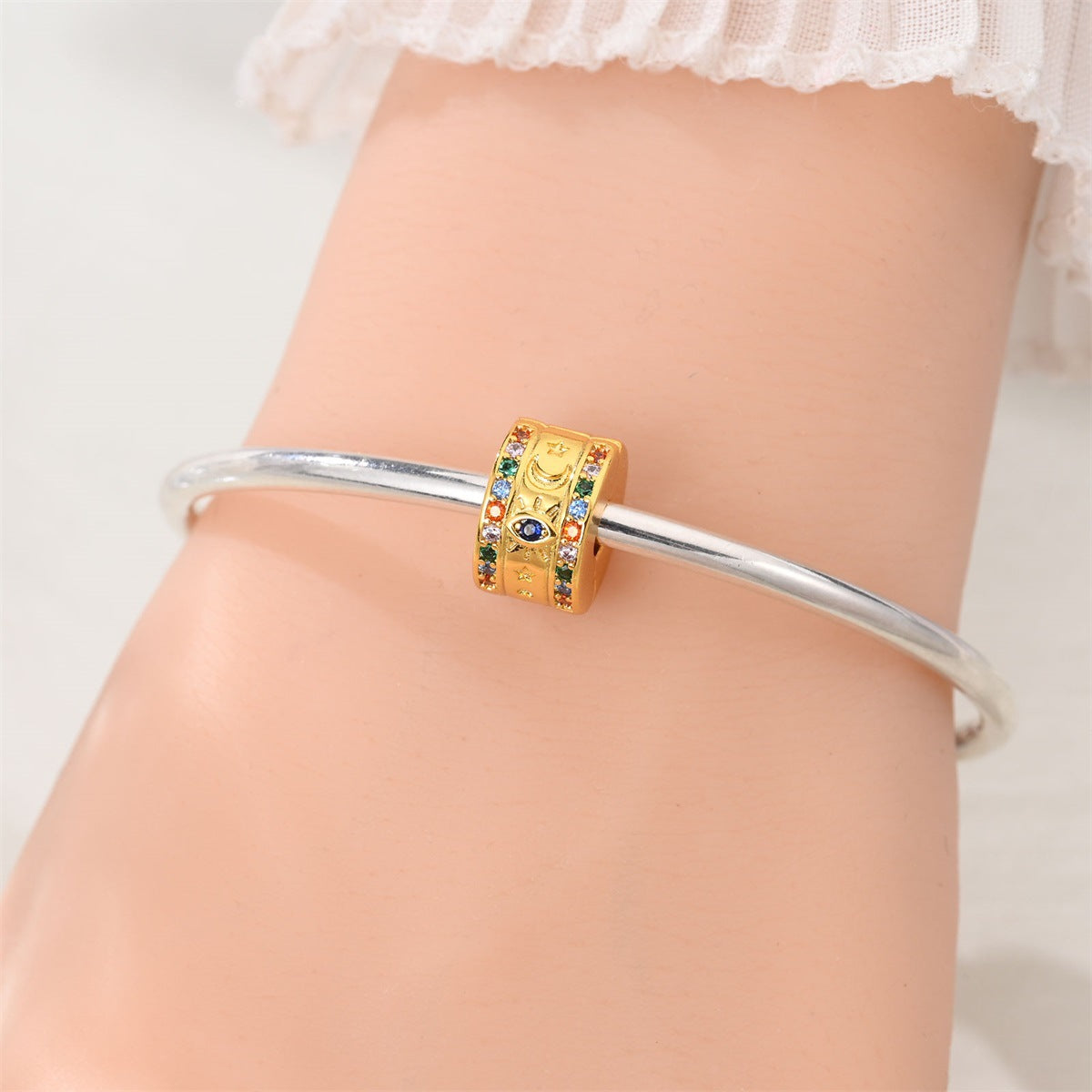 Personalized Golden All Matching DIY Bracelet Beads Loose Beads