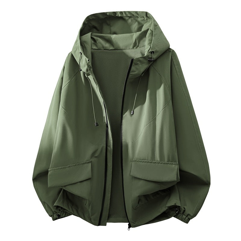 Spring And Autumn Unisex Jacket Mens Three Dimensional Line Design American Style