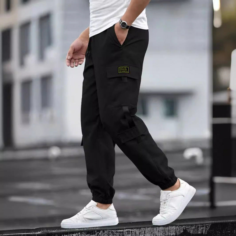 Mens Retro Jogger Casual Work Pants
