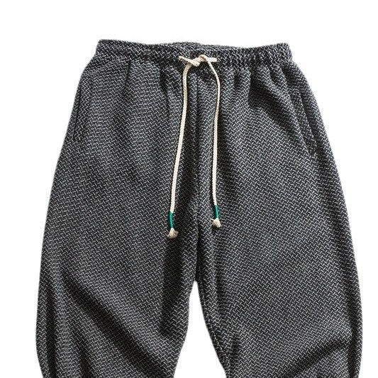 Retro-textured Woolen Thickened Casual Pants
