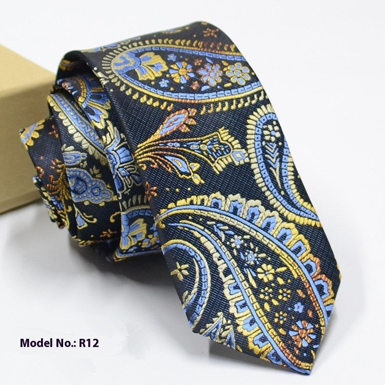 Fashion Exquisite Jacquard Tie Wedding Groom