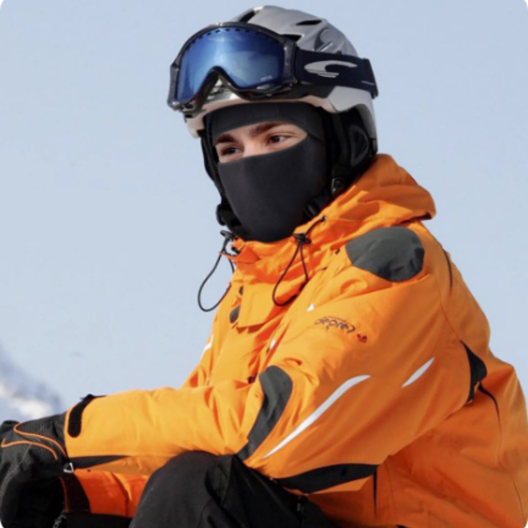 Winter Fleece-lined And Thickened Ski Hood, Windproof And Cold-proof Motorcycle Face Mask