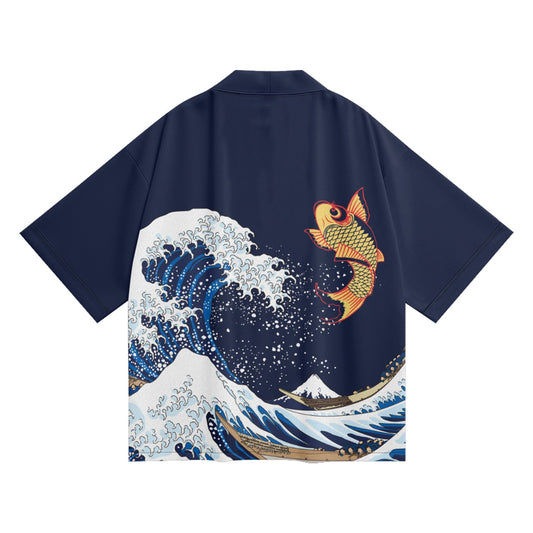 K03 Springender Koi Kimono