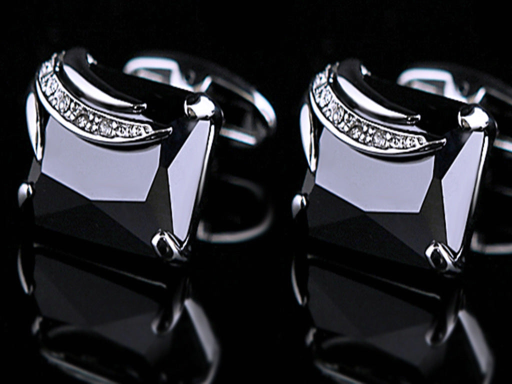 Angel Zircon Glass Crystal Cufflinks Cufflink