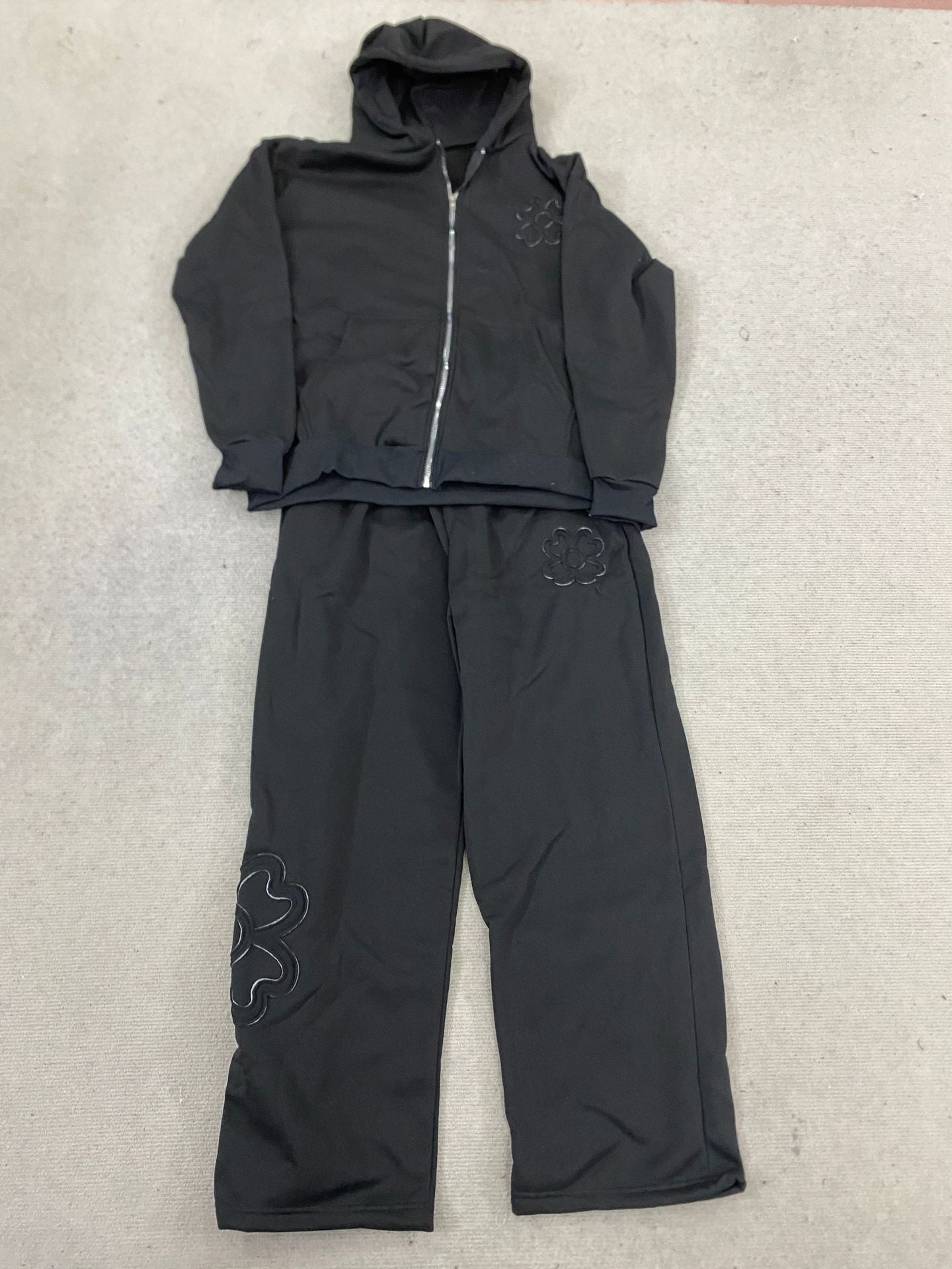 Loose-fit Tailored Hooded Zip-up Sweatshirt Jacket