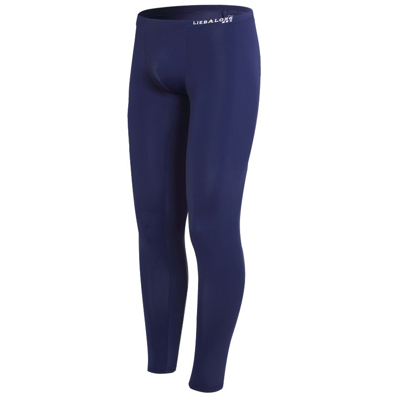 Fashionable Glossy Men's Thermal Pants Long Johns