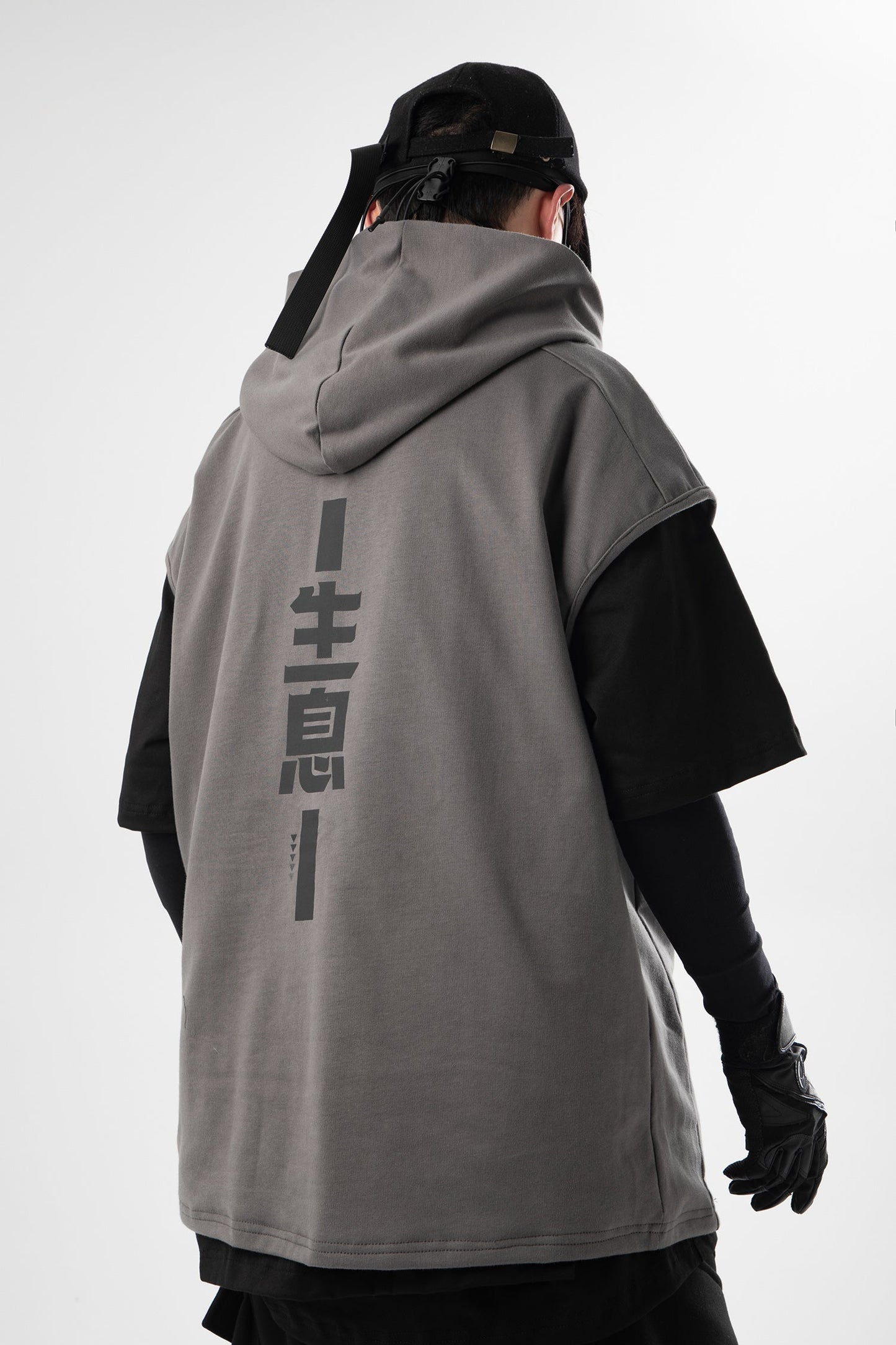 JX "All Business" Kurzarm-Hoodie