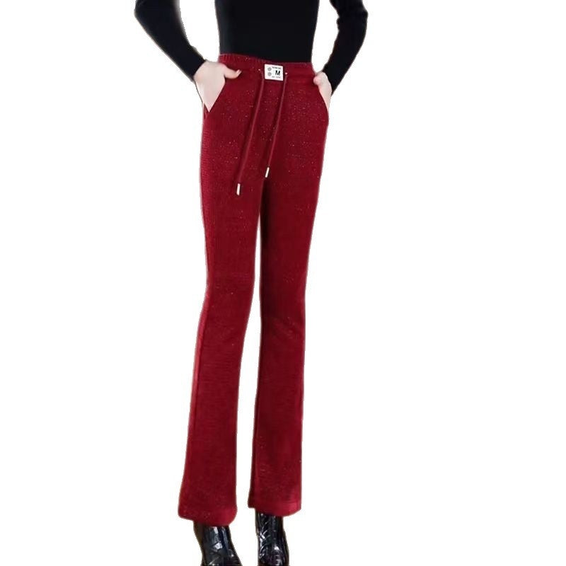 Womens FallWinter Slimming Casual Cropped Pants