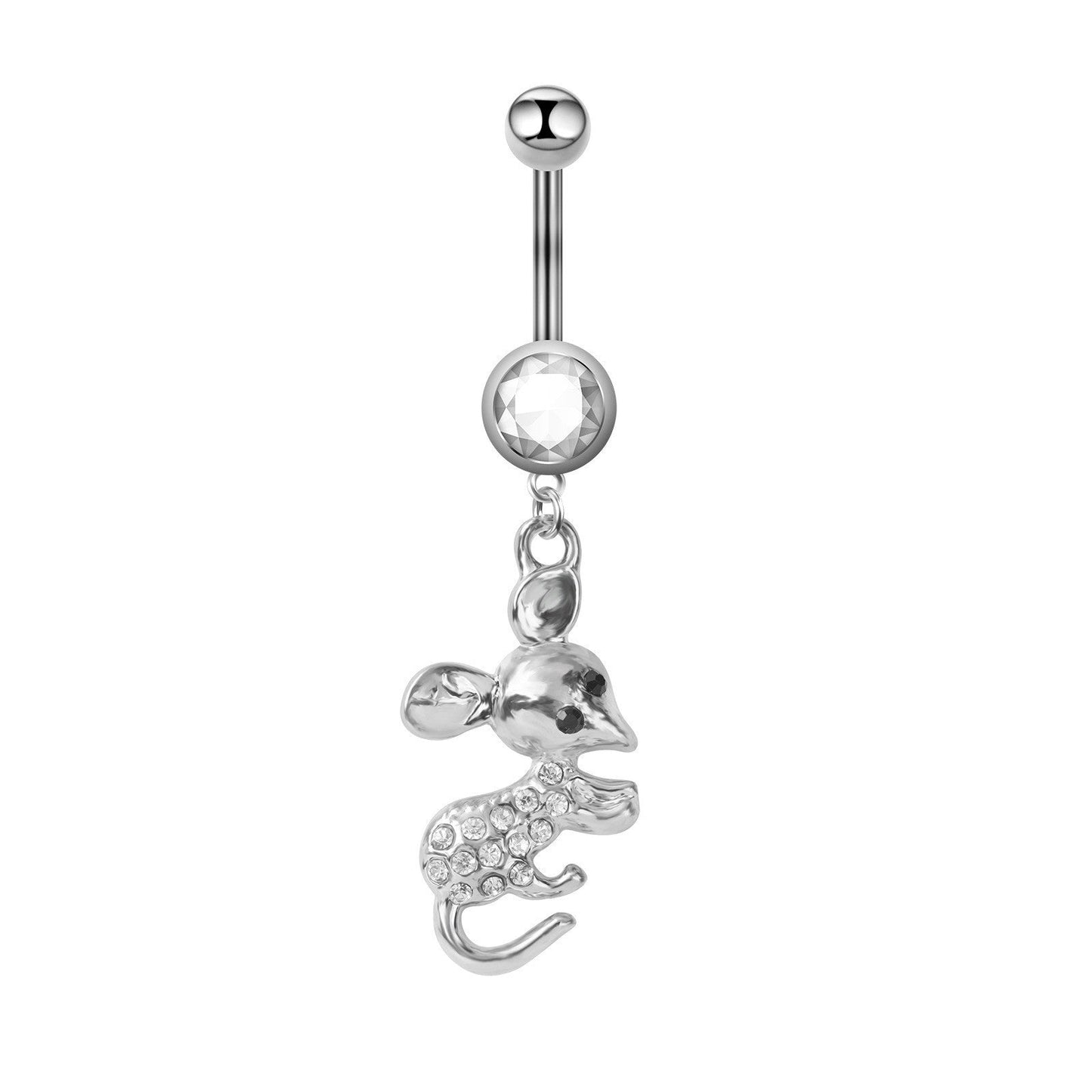 Stainless Steel Creative Animal Belly Button Ring