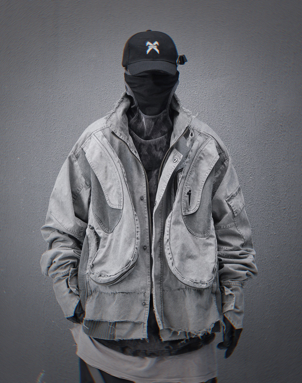 HiJ41 Graue Cyber IX Jacke