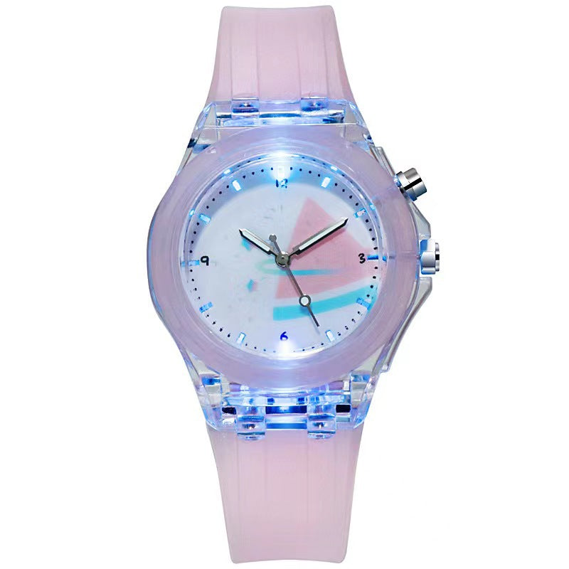 Silicone Cartoon Children's Luminous Fruit Pattern Watch