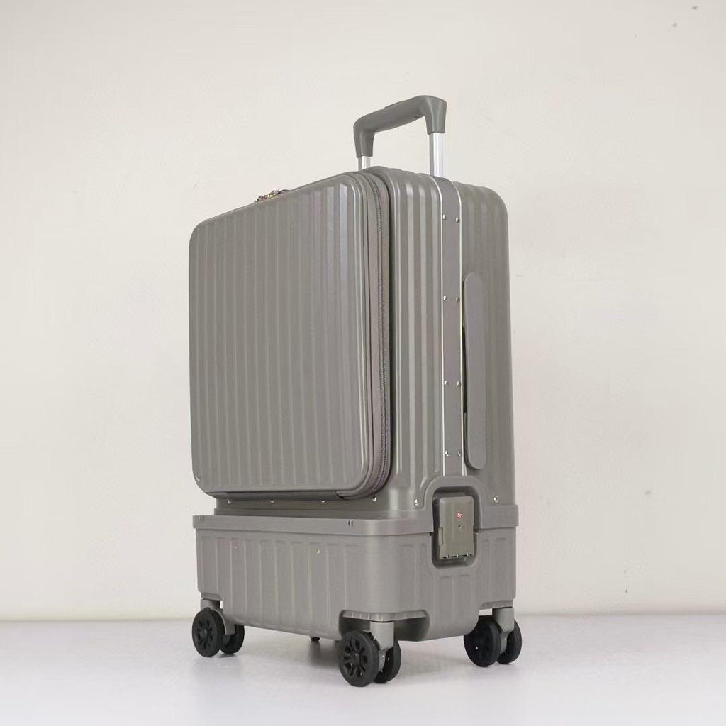 Multifunctional Side-opening High-capacity Suitcase With Dry-wet Separation And An Aluminum Frame