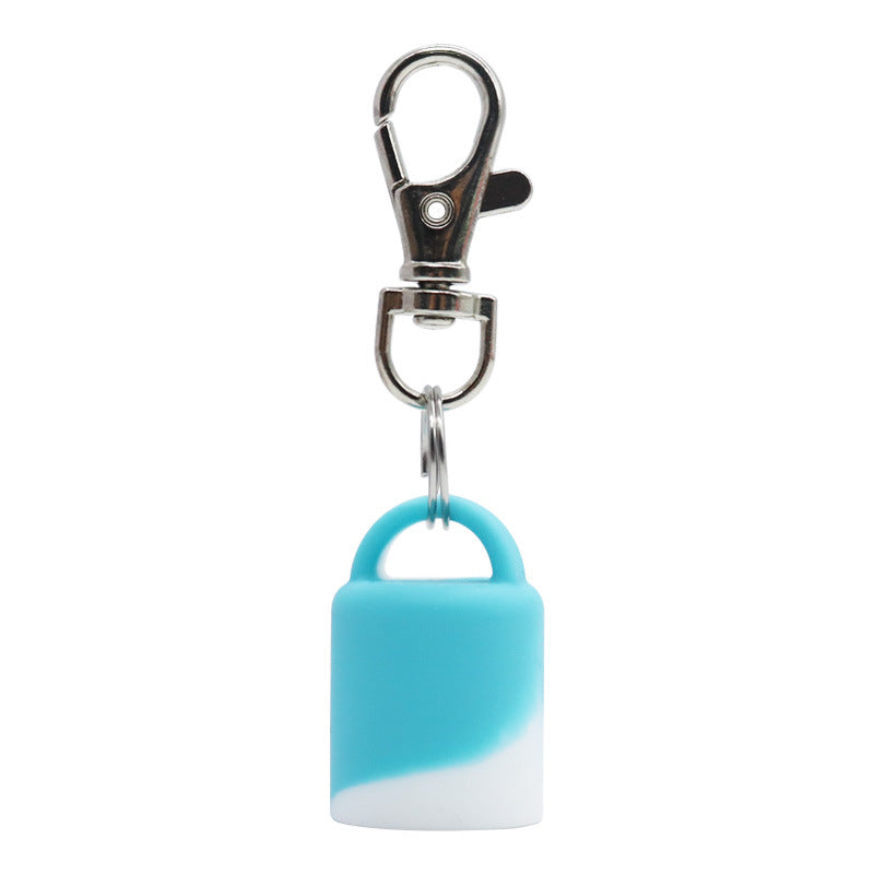 Silicone Universal Lip Gloss Keychain Silicone Cap Lipstick Cover