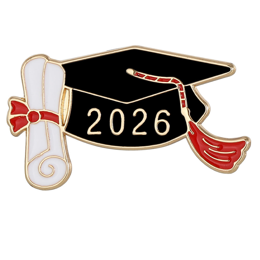 New Graduation Season Bachelors Cap Series Brooch Set